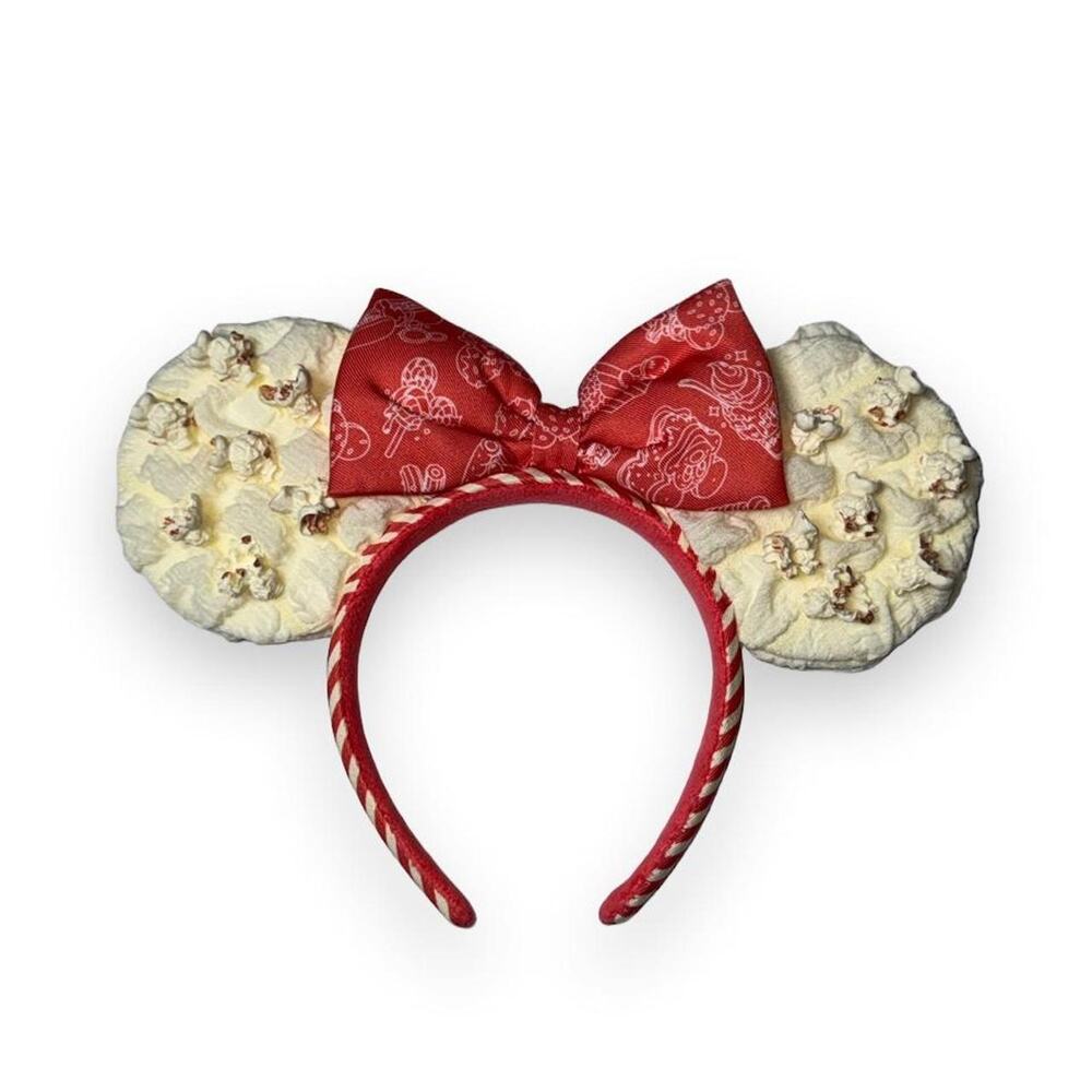 Disney Parks Minnie Mouse Popcorn Ear Headband Disney Eats Collection